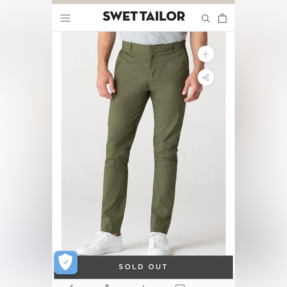 NEW Swet Tailor‎ Men's 30x32 Military Officer Pants Olive Green Cotton Blend